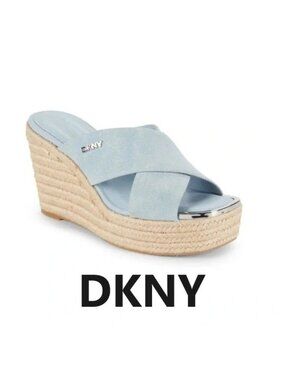 NWOB ~ DKNY Maryn Crisscross Espadrille Sandals SZ 9